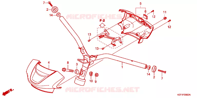 GUIDON - CARENAGE Honda SCOOTER electric BENLY 2021  EVN2L