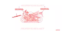 AUTOCOLLANTS pour Honda VFR 800 F de 2014