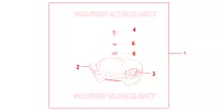ACCOUDOIR PASSAGER pour Honda PAN EUROPEAN 1300 ABS de 2006