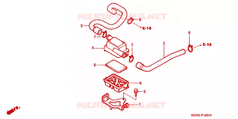 FILTRE A AIR SECONDAIRE Honda MOTO 750 VT 2002  VT750DC2