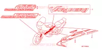 AUTOCOLLANTS pour Honda XL 1000 VARADERO ABS F de 2010