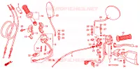 LEVIER DE GUIDON   CABLE   COMMODO pour Honda XL 1000 VARADERO ABS F de 2010