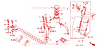 MAITRE CYLINDRE DE FREIN ARRIERE pour Honda XL 1000 VARADERO ABS F de 2010