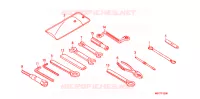 OUTIL pour Honda XL 1000 VARADERO ABS F de 2010
