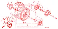 ROUE ARRIERE pour Honda XL 1000 VARADERO ABS F de 2010