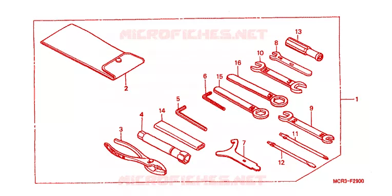 OUTIL Honda MOTO 750 VT 2001  VT750DC1