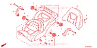 SELLE pour Honda GL 1800 GOLD WING ABS NOIRE de 2014