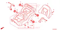 SELLE pour Honda GL 1800 GOLD WING ABS NAVI AIRBAG NOIRE de 2014