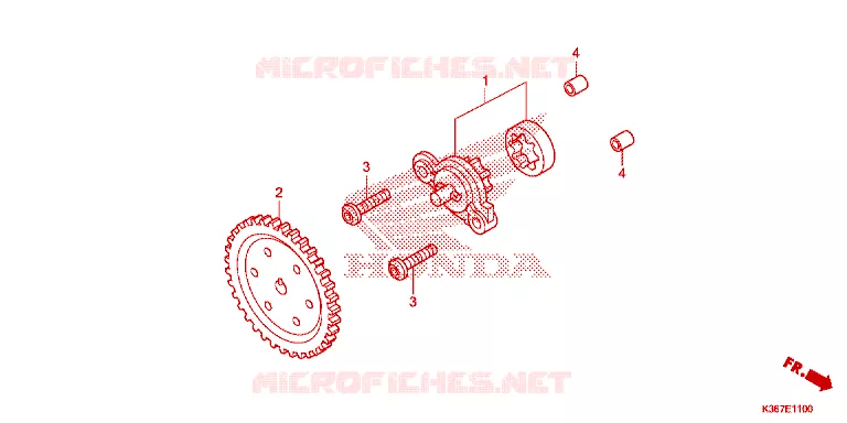 POMPE A HUILE Honda SCOOTER 150 PCX 2015  WW150EX2F