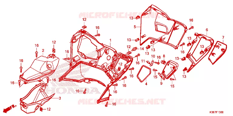 PROTEGE JAMBES Honda SCOOTER 150 PCX 2015  WW150EX2F