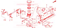 MAITRE CYLINDRE DE FREIN ARRIERE pour Honda VT 1100 SHADOW C2 SABRE de 2000