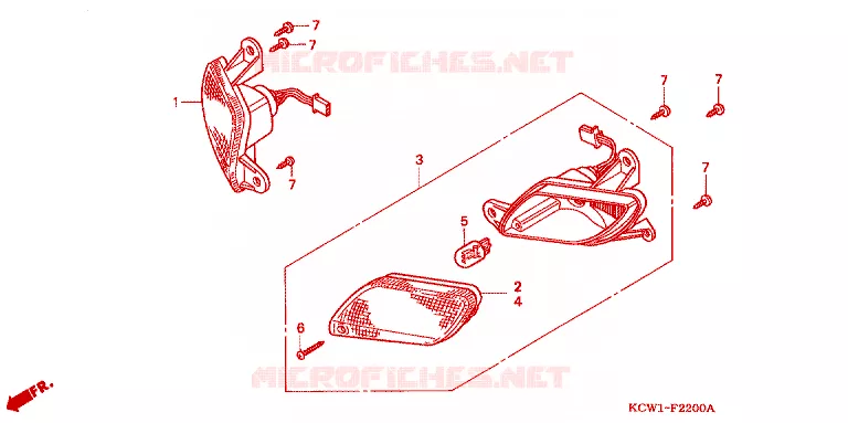CLIGNOTANT Honda SCOOTER 125 SPACY 2003  CHA1253