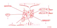 AUTOCOLLANTS pour Honda SH 125 de 2008