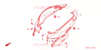 CARENAGE ARRIERE pour Honda SH 125 de 2008