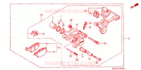ETRIER DE FREIN ARRIERE pour Honda CBR 600 SMOKIN JOE de 1996