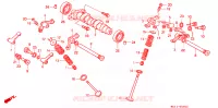 ARBRE A CAMES   SOUPAPE pour Honda XR 250 R de 1991