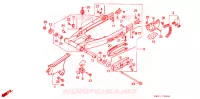 BRAS OSCILLANT   CHAINE SECONDAIRE pour Honda XR 250 R de 1991