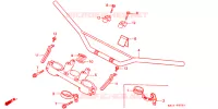 GUIDON   TE DE FOURCHE pour Honda XR 250 R de 1991