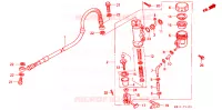 MAITRE CYLINDRE DE FREIN ARRIERE pour Honda XR 250 R de 1991