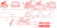 AUTOCOLLANTS pour Honda XR 250 R de 1989