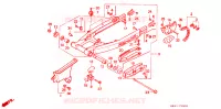 BRAS OSCILLANT   CHAINE SECONDAIRE pour Honda XR 250 R de 1989