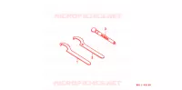 CLE pour Honda XR 250 R de 1989