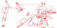LEVIER DE GUIDON   CABLE   COMMODO pour Honda XR 250 R de 1989