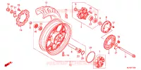 ROUE ARRIERE pour Honda NC 750 DRIVING SHOOL YB de 2017