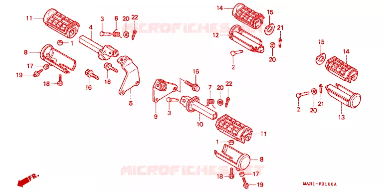 REPOSE PIED Honda MOTO 1100 SHADOW 1996  VT1100C2S