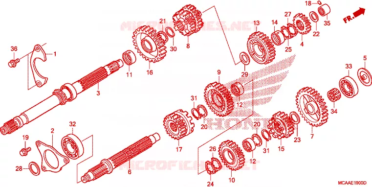 BOITE DE VITESSES Honda MOTO 1800 GOLD-WING 2007  GL18007
