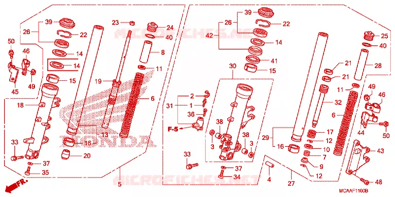 FOURCHE Honda MOTO 1800 GOLD-WING 2007  GL18007