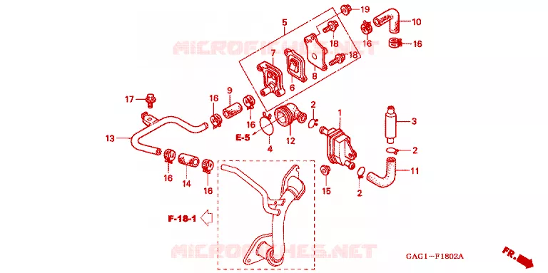 SOUPAPE D'AIR Honda SCOOTER 50 GYRO 2003  TC503