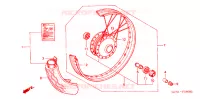 ROUE AVANT pour Honda LITTLE CUB 50 de 2000