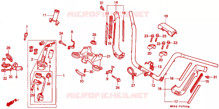 GUIDON Honda  1500 GOLD-WING 1988  GL1500J