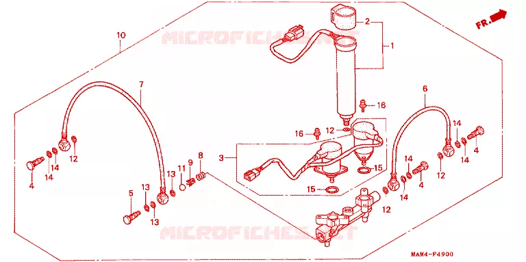 DISTRIBUTEUR D'AIR Honda MOTO 1500 GOLD-WING 1998  GL1500AW
