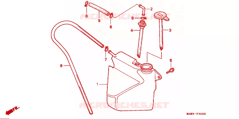 VASE D'EXPANSION Honda MOTO 1500 GOLD-WING 1995  GL1500SES