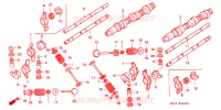 ARBRE A CAMES   SOUPAPE pour Honda GL 1500 GOLD WING INTERSTATE de 1992