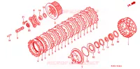 EMBRAYAGE pour Honda GL 1500 GOLD WING SE de 1998
