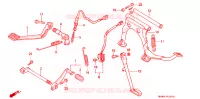 PEDALE pour Honda GL 1500 GOLD WING SE de 1998