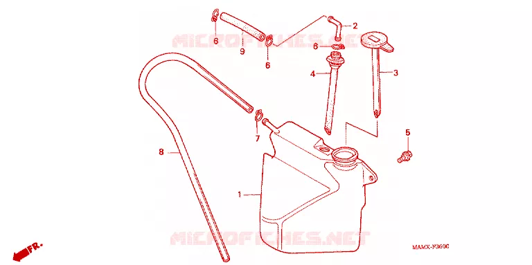 VASE D'EXPANSION Honda MOTO 1500 GOLD-WING 2000  GL1500SEY