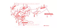 AUTOCOLLANTS pour Honda CBR 900 RR de 1996