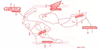 AUTOCOLLANTS pour Honda CBR 900 RR de 1996