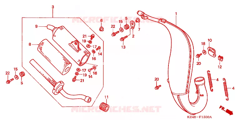 ECHAPPEMENT Honda MOTO 125 CR 2002  CR125R2