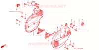 CACHES DISQUES pour Honda GL 1500 GOLD WING de 1989