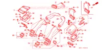 VIDE POCHE   CONDUIT D'AIR pour Honda GL 1500 GOLD WING de 1989