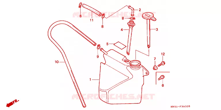 VASE D'EXPANSION Honda MOTO 1500 GOLD-WING 1995  GL1500SES