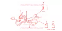 AUTOCOLLANTS pour Honda GL 1500 GOLD WING SE de 2000