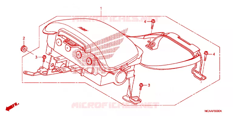 MODULE AIRBAG Honda MOTO 1800 GOLD-WING 2006  GL18006_A