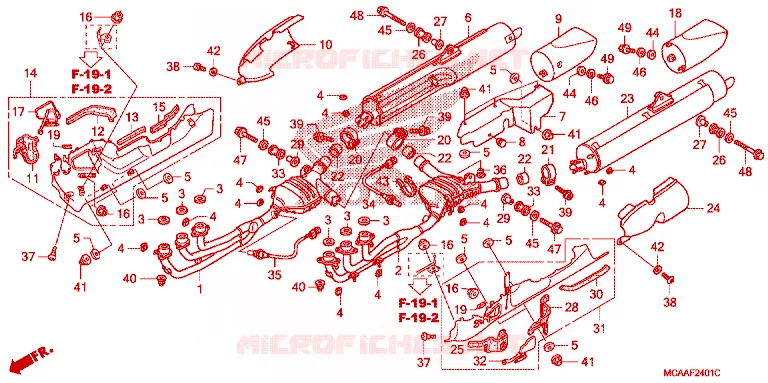 SILENCIEUX D'ECHAPPEMENT Honda MOTO 1800 GOLD-WING 2006  GL18006_A