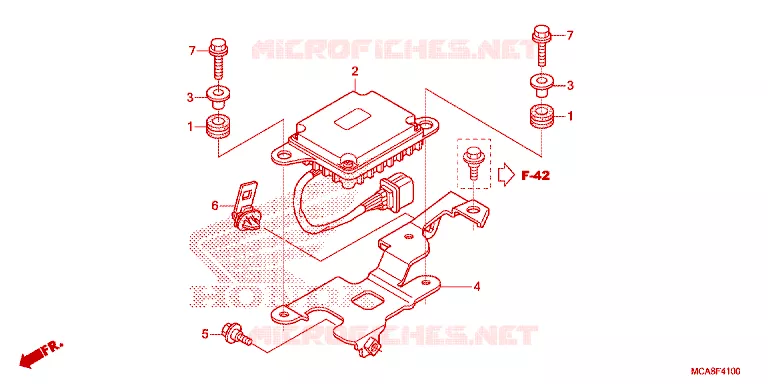 RECEPTEUR TPMS Honda MOTO 1800 GOLD-WING 2012  GL1800C
